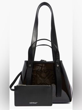 NWT Off-White Small Classic Day Off Tote Bag with Wristlet